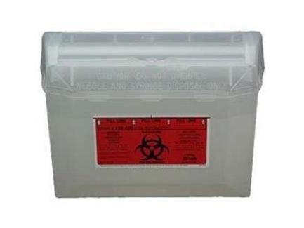 Sharps Container Wall Safe® 8 H X 11 L X 4-1/4 W .. .  .  